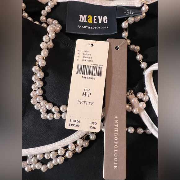 Anthropologie Maeve Pearl-Strap Midi Dress - Picture 15 of 16